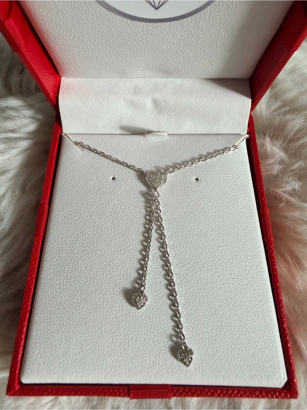 Diamond Heart Lariat Necklace
925 Sterling Silver